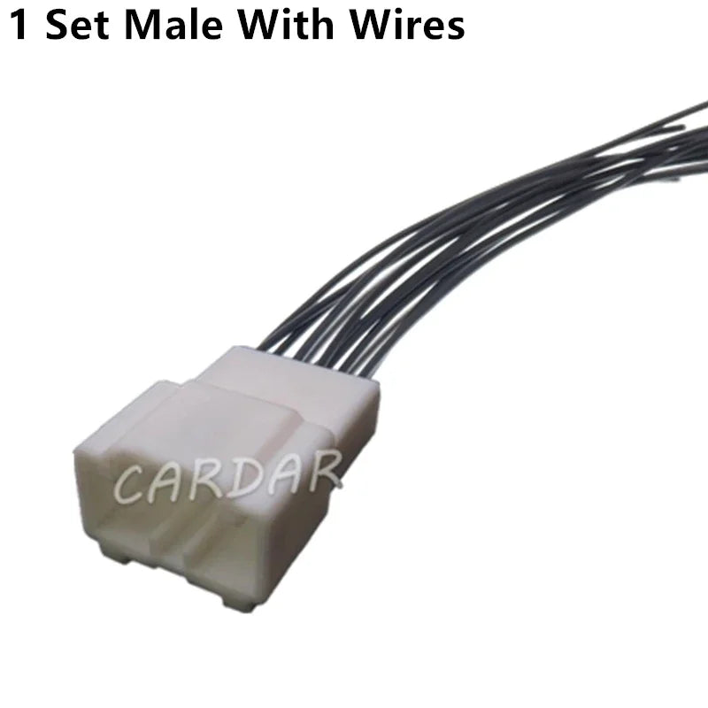 12 Pin 0.7 2.2 Series Auto Reading Light Electric Cable Harness Socket Composite Connector For Toyota Lexus