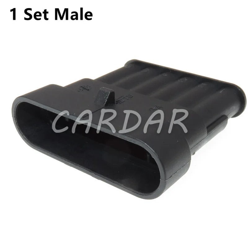 6 Pin 282090-1 282108-1 Automotive Plug Waterproof Socket With Metal Terminals And Rubber Seals