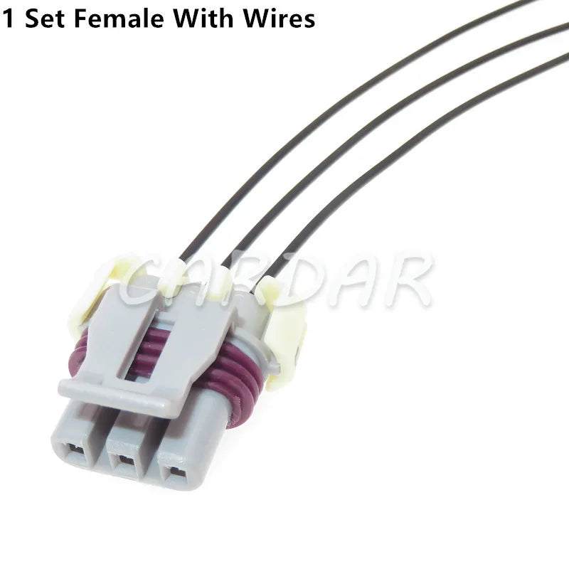 3 Pin 12129946 LS MAP And 58x Crank Engine Speed Sensor Connector Wiring Connector Socket