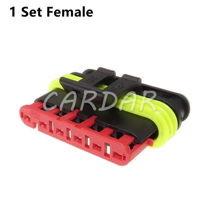6 Pin 282090-1 282108-1 Automotive Plug Waterproof Socket With Metal Terminals And Rubber Seals