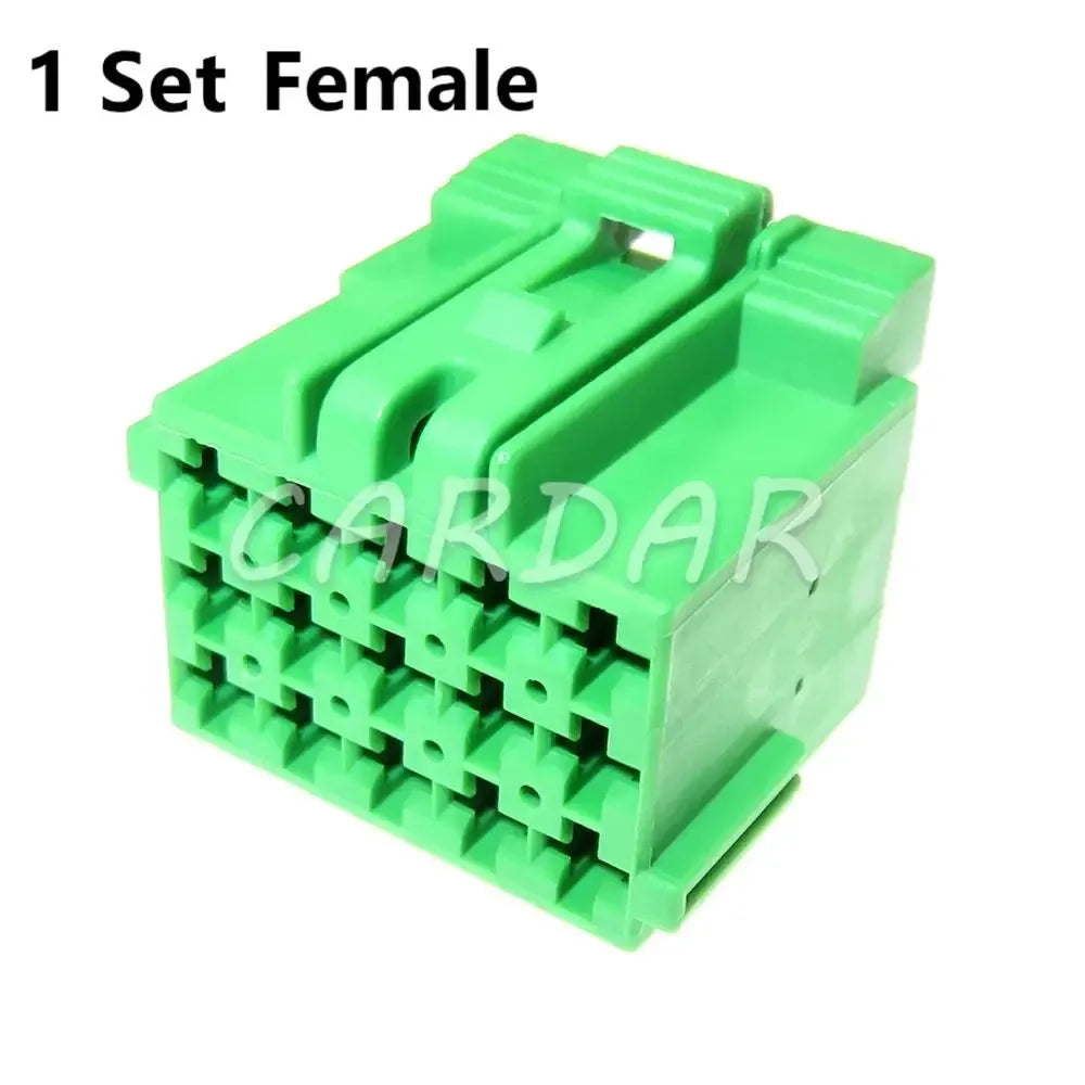 15 Pin Green Automobile Wire Harness Socket Car Plastic Housing Unsealed Connector Auto Parts 1-967623-2