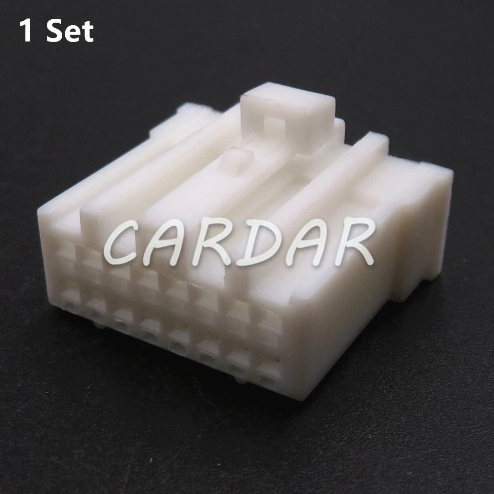 16 Pin White Automobile Adapter Car Electric Wiring Harness Socket Auto Unsealed Connector With Terminal