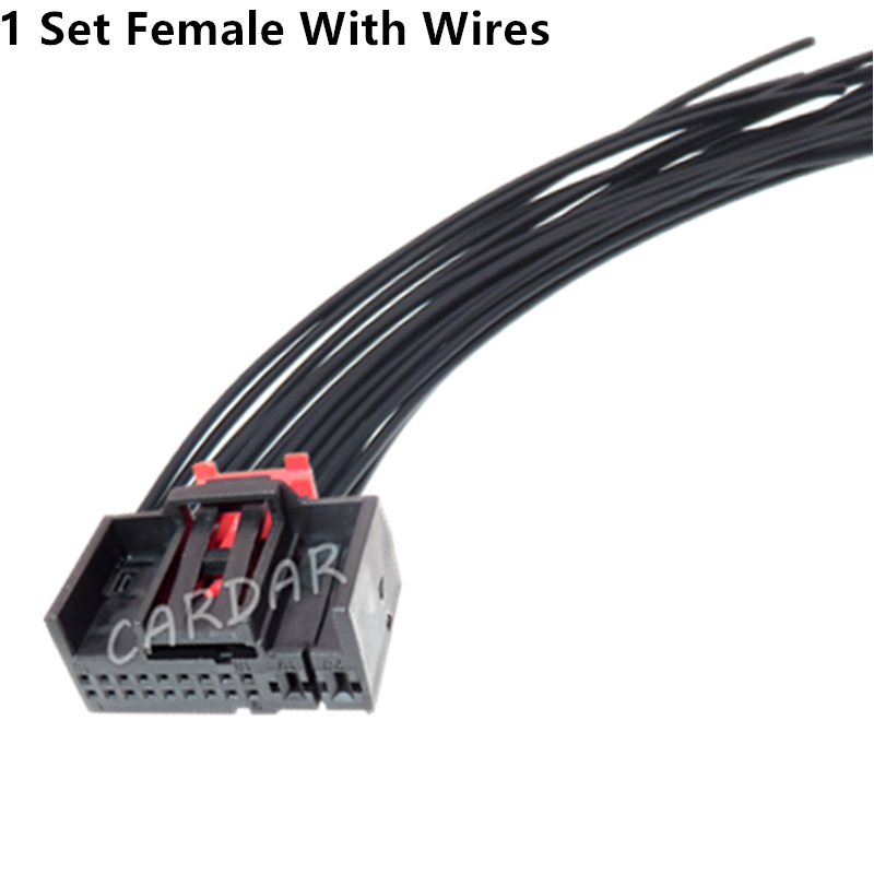 20 Pin Automobile Glass Lifting Electric Wire Hybrid Connector Car Male Female Docking Unsealed Socket For VW Audi
