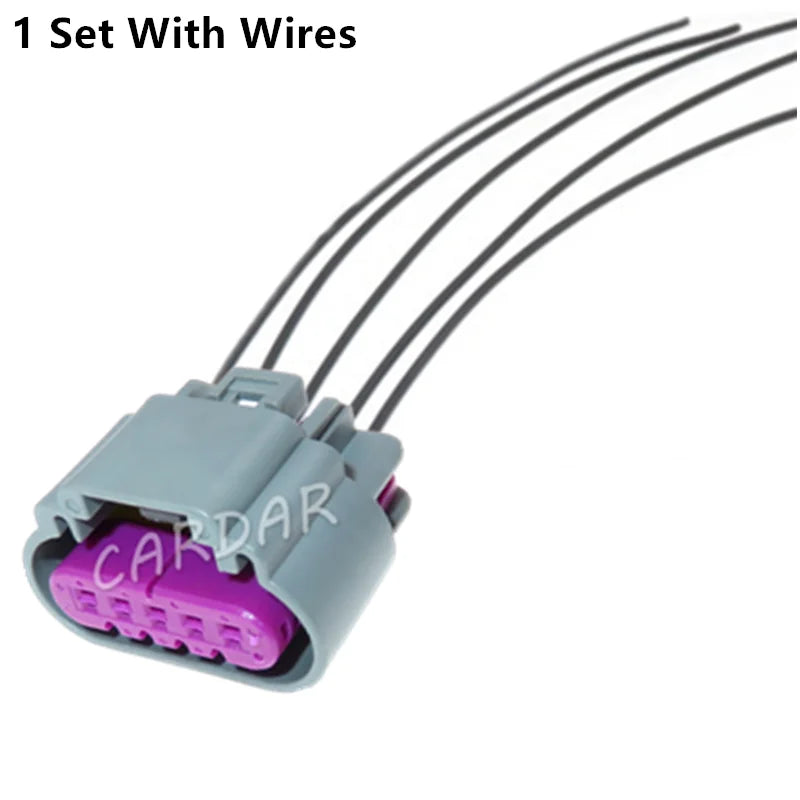 5 Pin 1.5 Series Automobile Air Flow Wiring Harness Plug Grey Waterproof Sealed Socket For VW