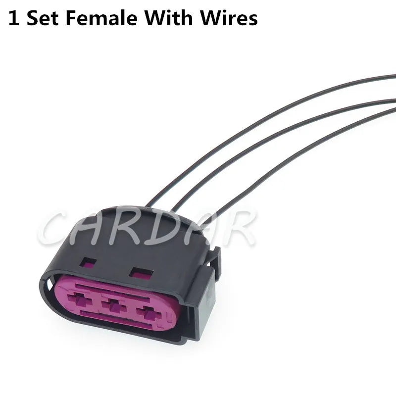 3 Pin 1J0 937 773 Car Fuse Box Connector Plug Sealed Waterproof Automotive Cable Socket 1J0937773 For VW Audi