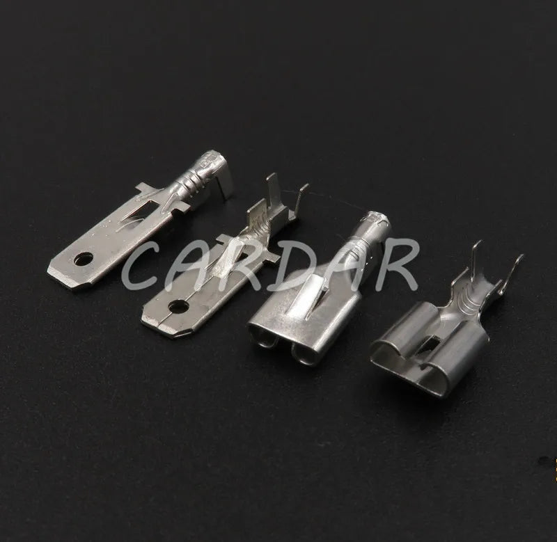 6 Pin 6.3 Series Connector Wiring Socket With Pins