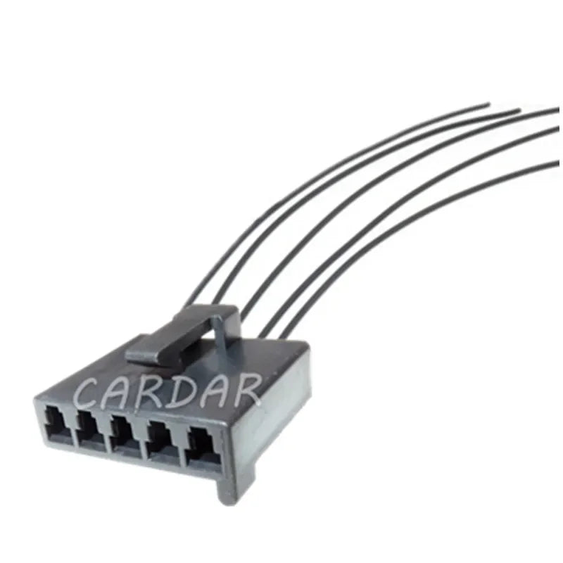 5 Pin Auto Connector Black Electrical Sockets With Pins Terminals