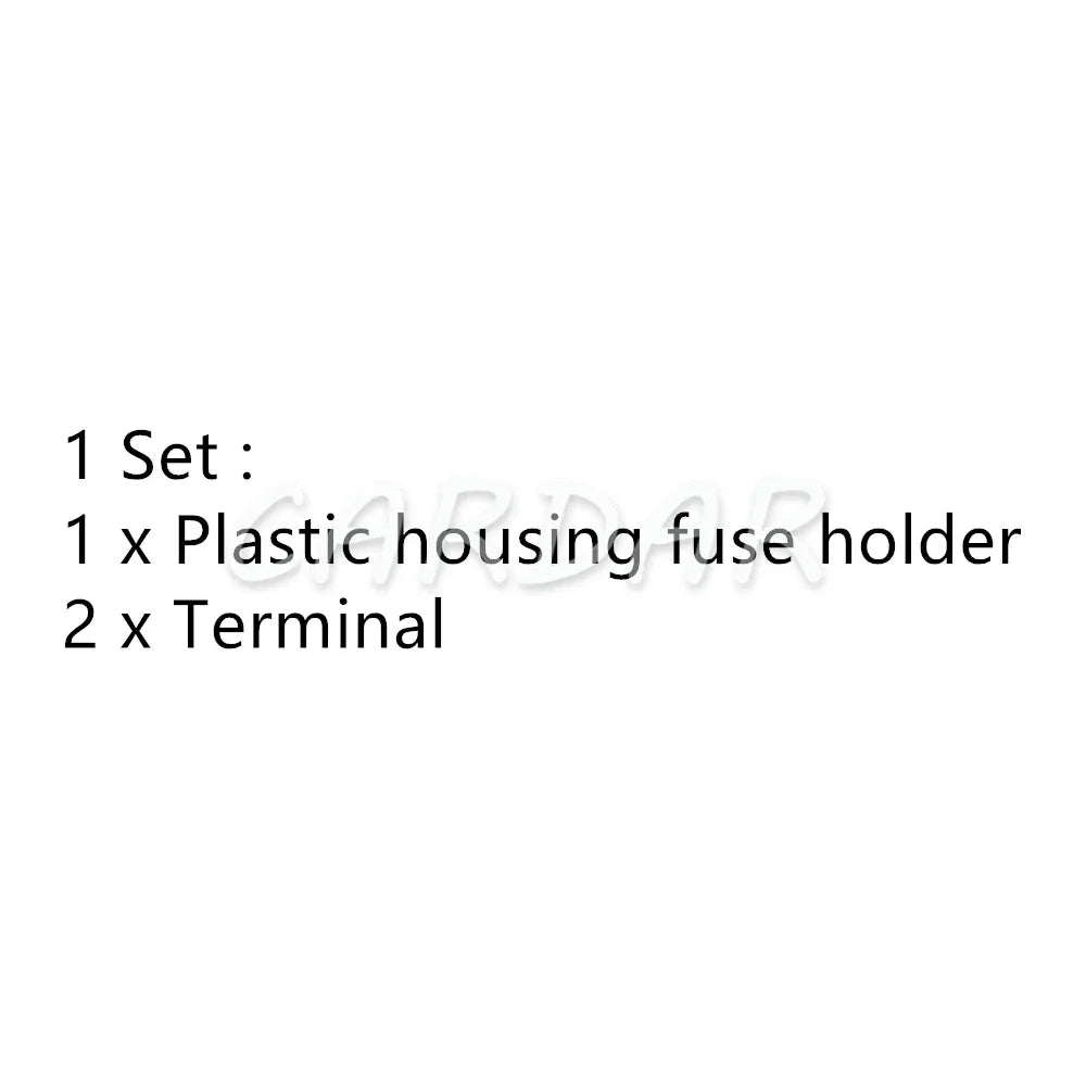Blue Middle Blade Fuse Holder with 2pins Terminal BX2017E Car Insurance Socket Jacket Fuse Box