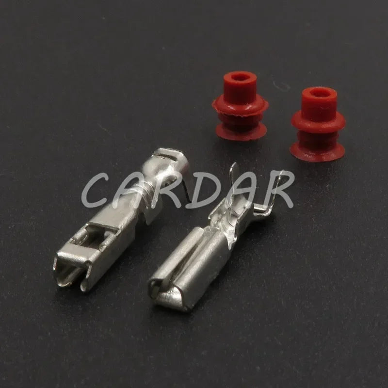 2 Pin White Electrical Connector Waterproof Automotive Wiring Harness Plug