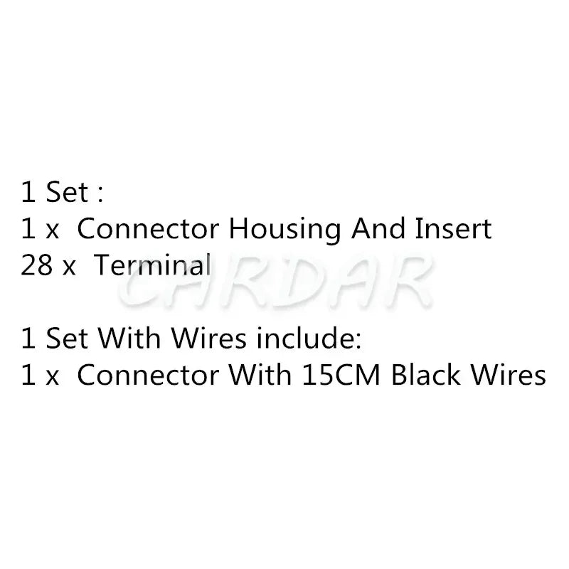 28 Pin Auto Wiring Terminal Composite Sockets Blue Car Connector Automobile Accessories
