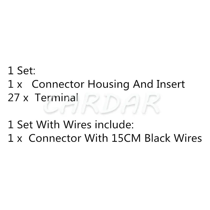 27 Pin Car Body Computer Module Cable Harness Socket 2098067-5 Pink Auto BCM Composite Connector