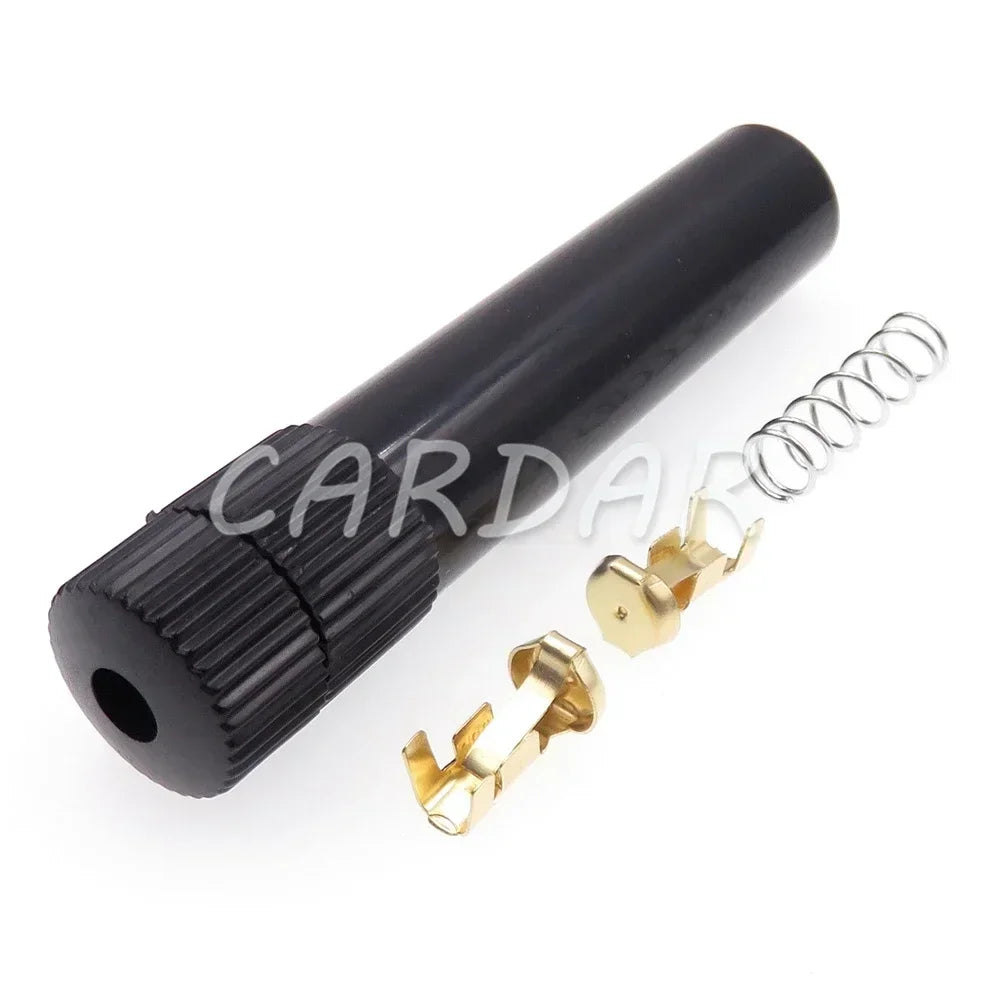 Black High Temperature Resistance Fuse Holder BX3014 Screw Type Glass Fuses Box With Spring and Terminal