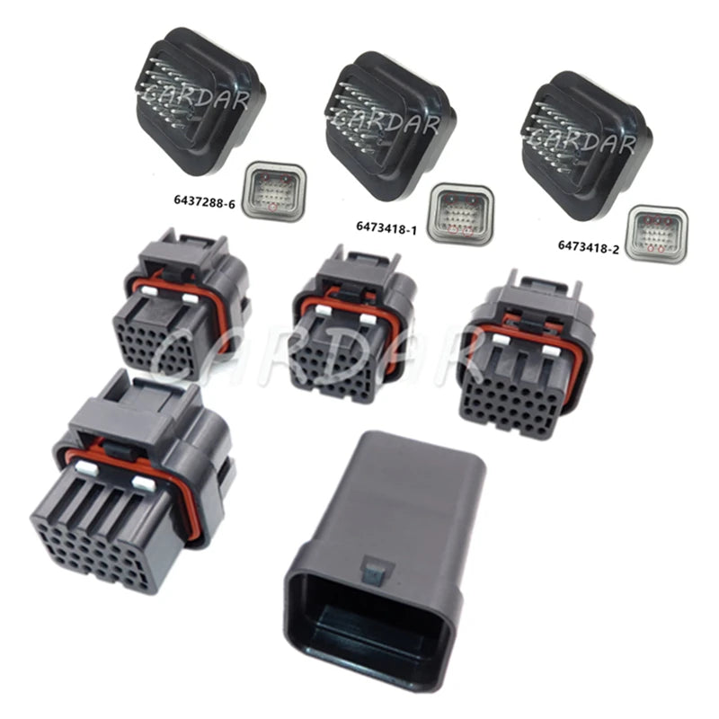 26 Pin 1473416-1 1473416-2 3-1437290-7 3-1437290-8 Auto ECU Connector 6437288-6 Car Computer Socket Waterproof Sealed Plug