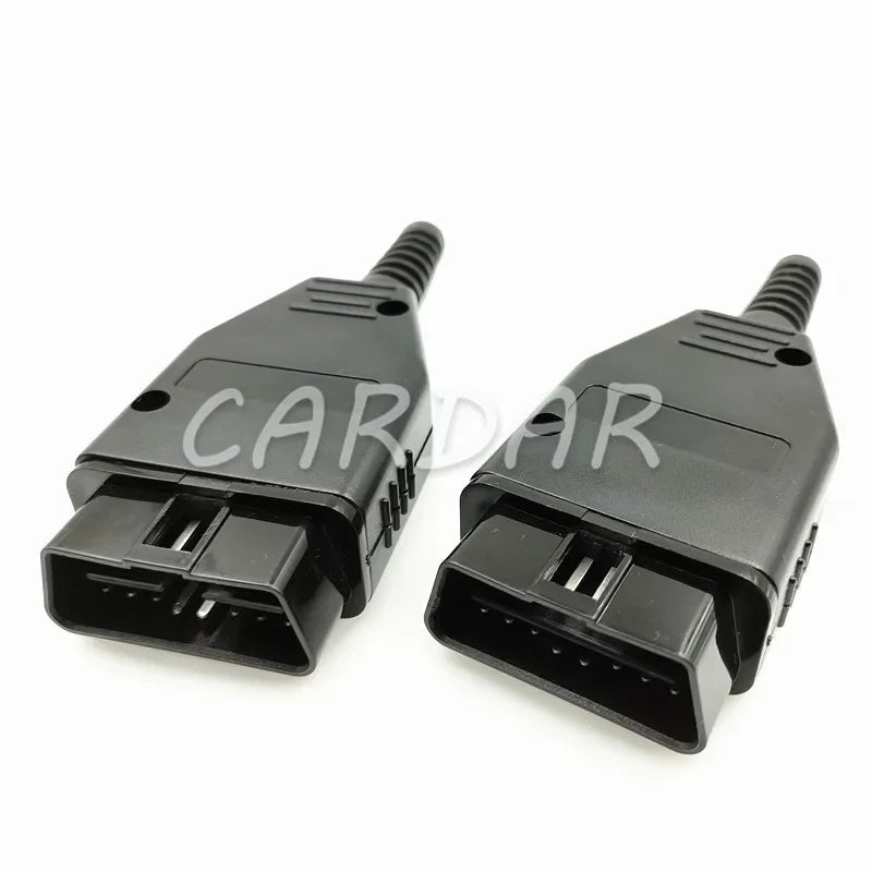 Universal OBDII 16 Pin/Way OBD2 OBD 2 Automotive Connector Plug OBD-II Socket