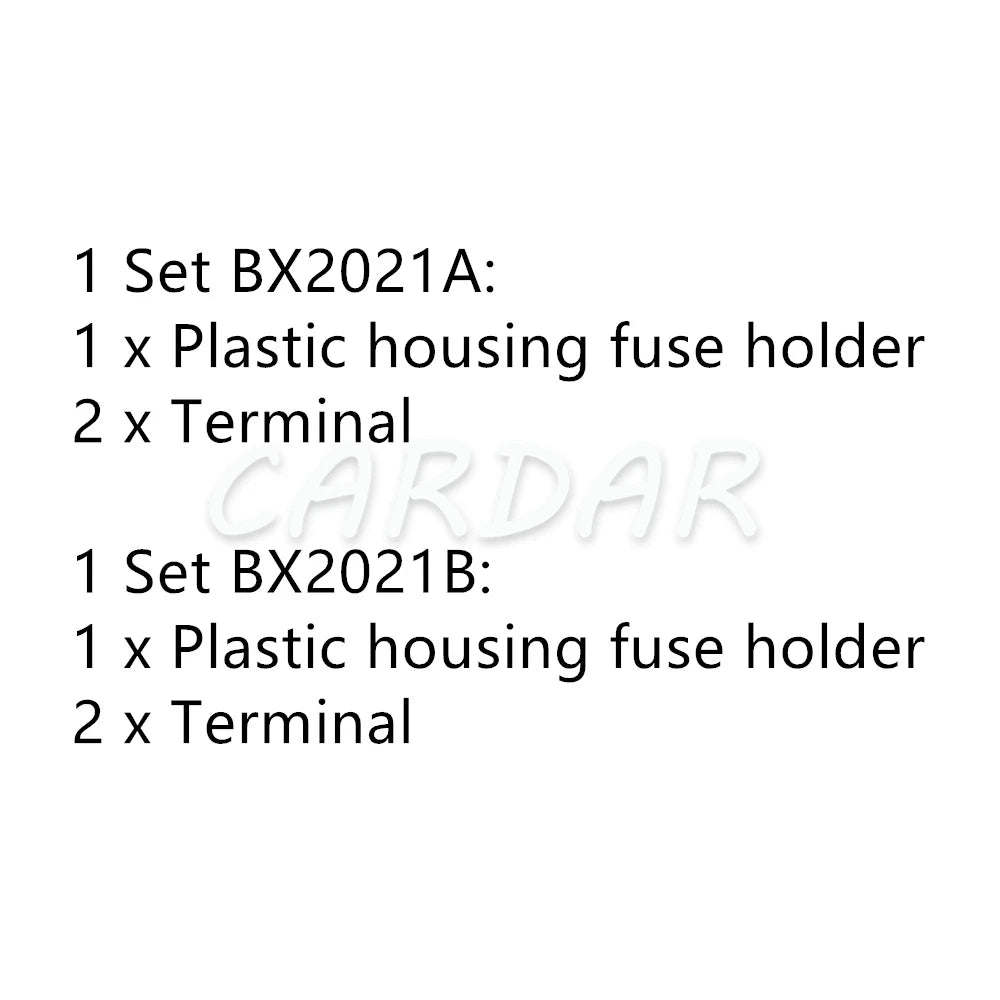 BX2021A BX2021B Medium Auto Insurance Socket Standard Blade Type Fuse Holder with Terminal Middle Fuse Box