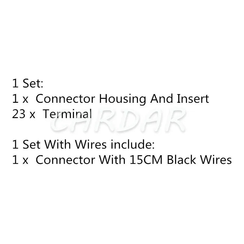 23 Pin Green Auto Computer Central Control Plug Car Plastic Housing Unsealed Electrical Composite Socket 1J0962623B
