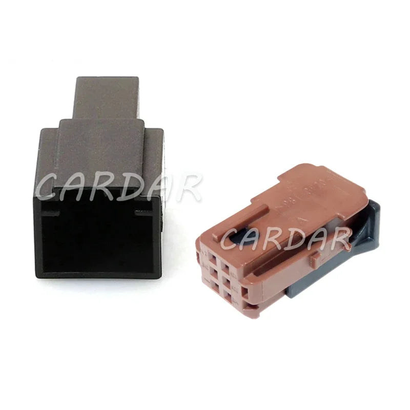 6 Pin Brown Auto Unsealed Socket Car Cable Harness Plastic Housing Connector 185311-1 953381-1 953382-4