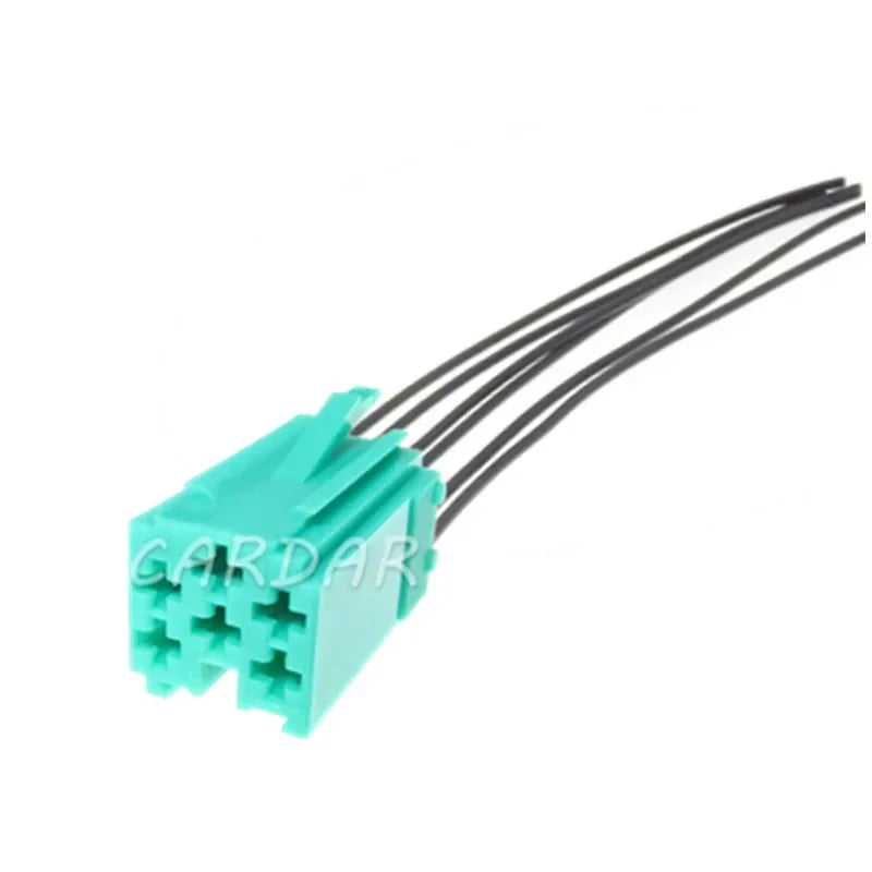 6 Pin 4A0 972 643A 4A0972643A Aux Stereo Sockets Auto Electric Car Automobile Audio Connector For VW
