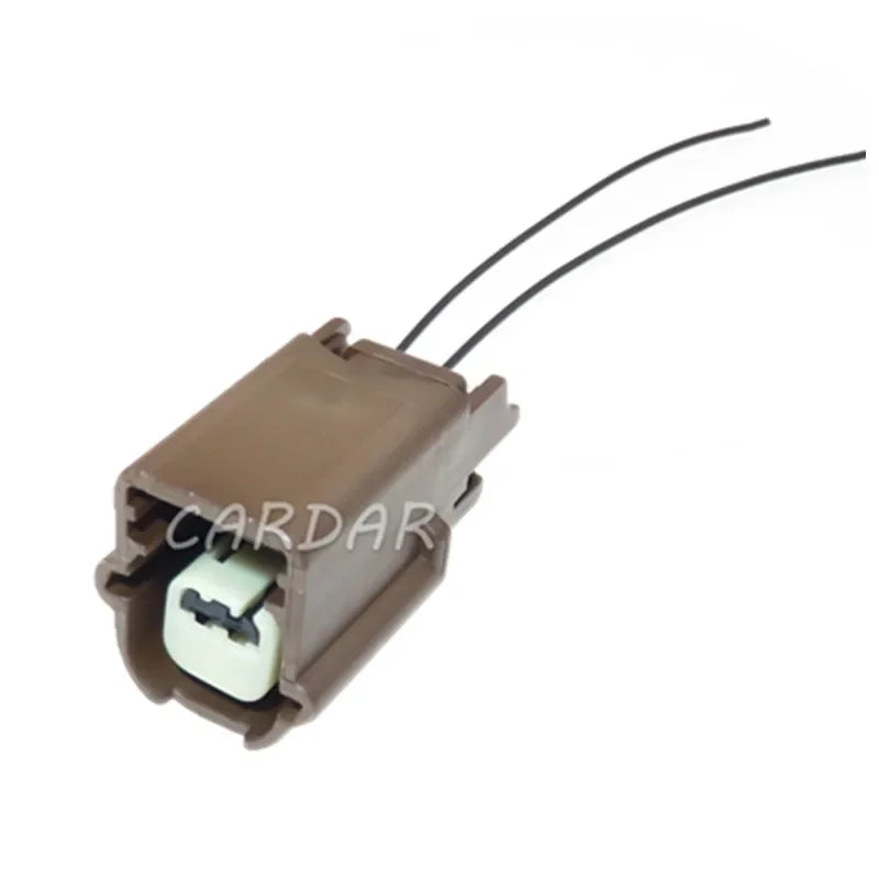 2 Pin 0.6 Series Auto Wiring Terminal Connector Automotive Plastic Brown Electric Wire Socket