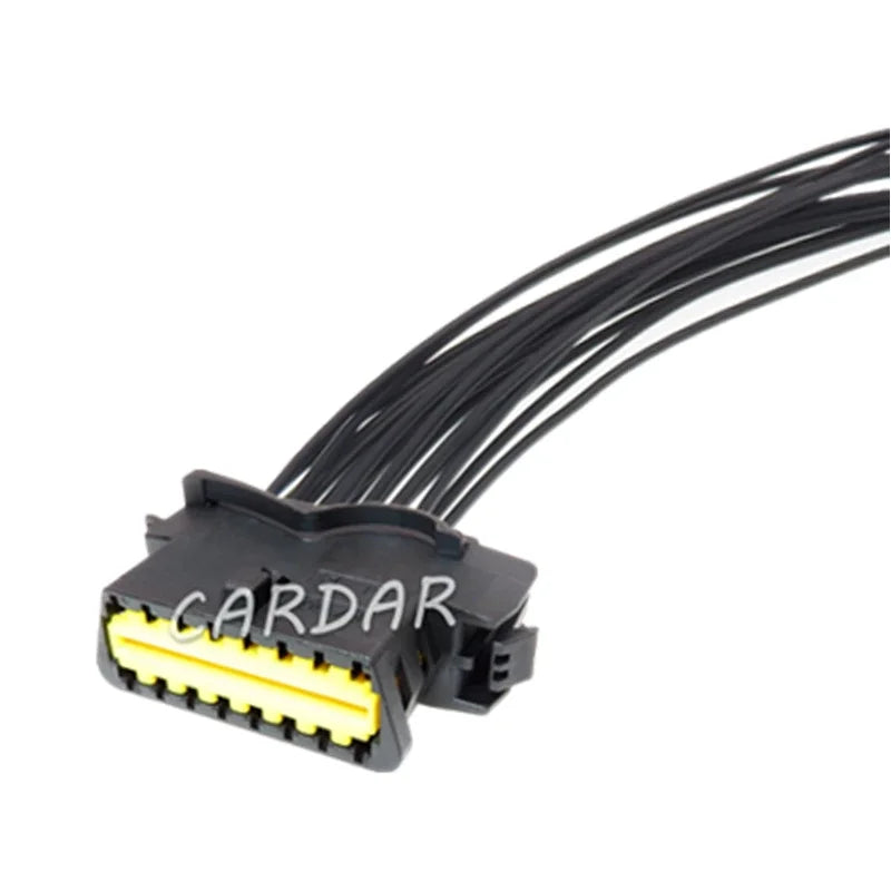 16 Pin 989773031 Black Automobile OBD On-Board Diagnostics Interface Electric Cable Unsealed Connector