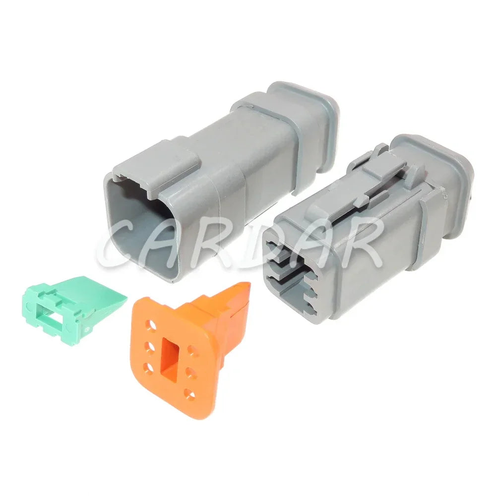 6 Pin 1.6 Series Waterproof Connector DT04-6P-E008 DT04-6S-E008 Automobile Wiring Terminal Socket
