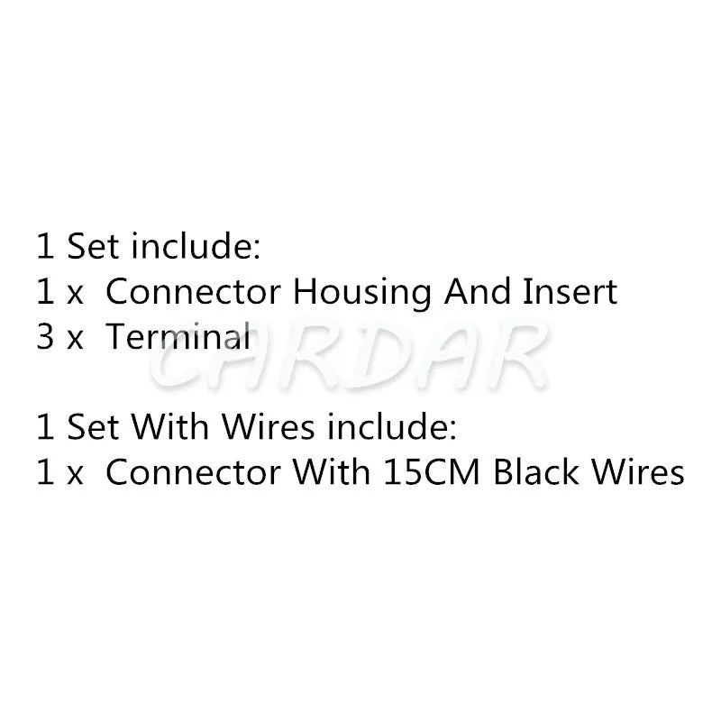 3 Pin 1J0 972 753 Automotive Cable Connector Auto Fan Wire Sockets 6.3mm 1J0972753 For VW Audi