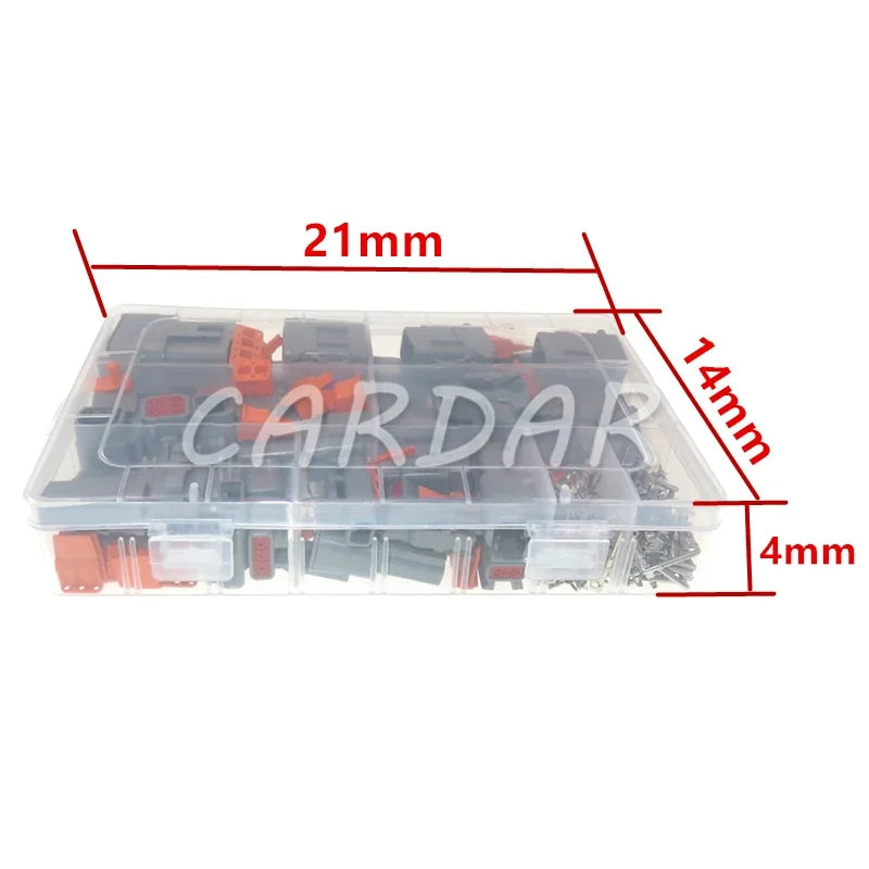 DTM Waterproof Wire Connector Kit DTM06-2/3/4/6/8/12S DTM04-2/3/4/6/8/12P Automotive Sealed Plug With Terminals