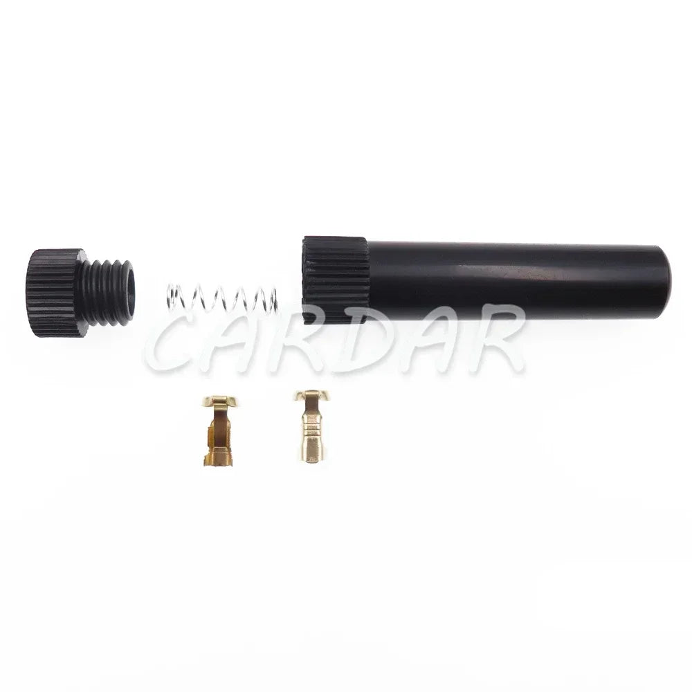 Black High Temperature Resistance Fuse Holder BX3014 Screw Type Glass Fuses Box With Spring and Terminal