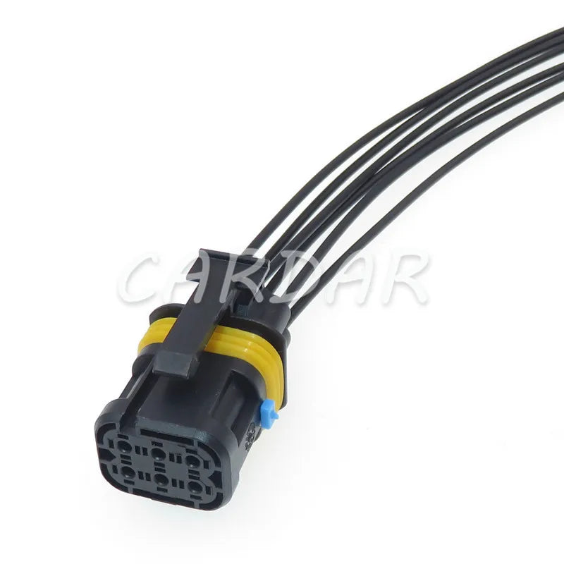 6 Pin Waterproof Plug Wire Harness Socket Auto Connector With Terminals