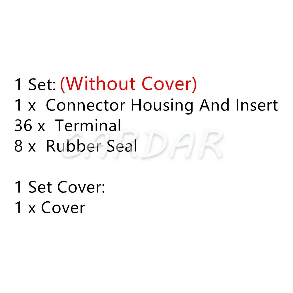 36 Pin 1928404199 1928404190 ECU Connectors 1 928 404 199 EDC7 Common Rail Weichai Engine Transmission Plug For 504122542