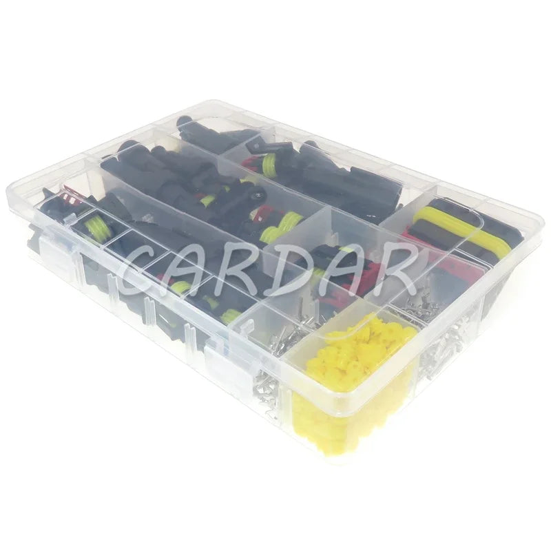 1 2 3 4 5 6P AMP Superseal Auto HID Waterproof Wiring Socket Automobile Electric Cable Harness Connector Sealed Adapter