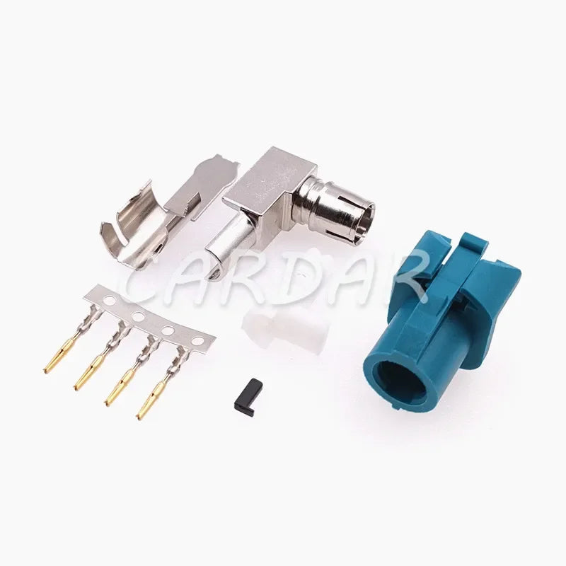 Auto LVDS 4 Pin HDS Connector Automotive Audio Socket Universal Car Fakra Female Connectors