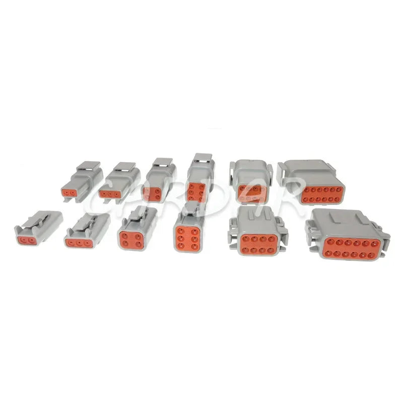 Deutsch DTM Waterproof Wire Connector Kit DTM06-2/3/4/6/8/12S DTM04-2/3/4/6/8/12P Automotive Sealed Plug with pins