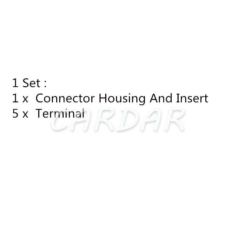 5 Pin Plug Auto High Current Connector 6.3mm 9.5mm Relay Socket With Terminals