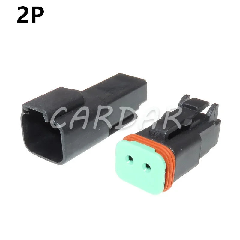 Deutsch DT Black Connector Waterproof Electrical Plug DT06/DT04 2/3/4/6/8 Pin Engine/Gearbox For Car Bus Motor Truck