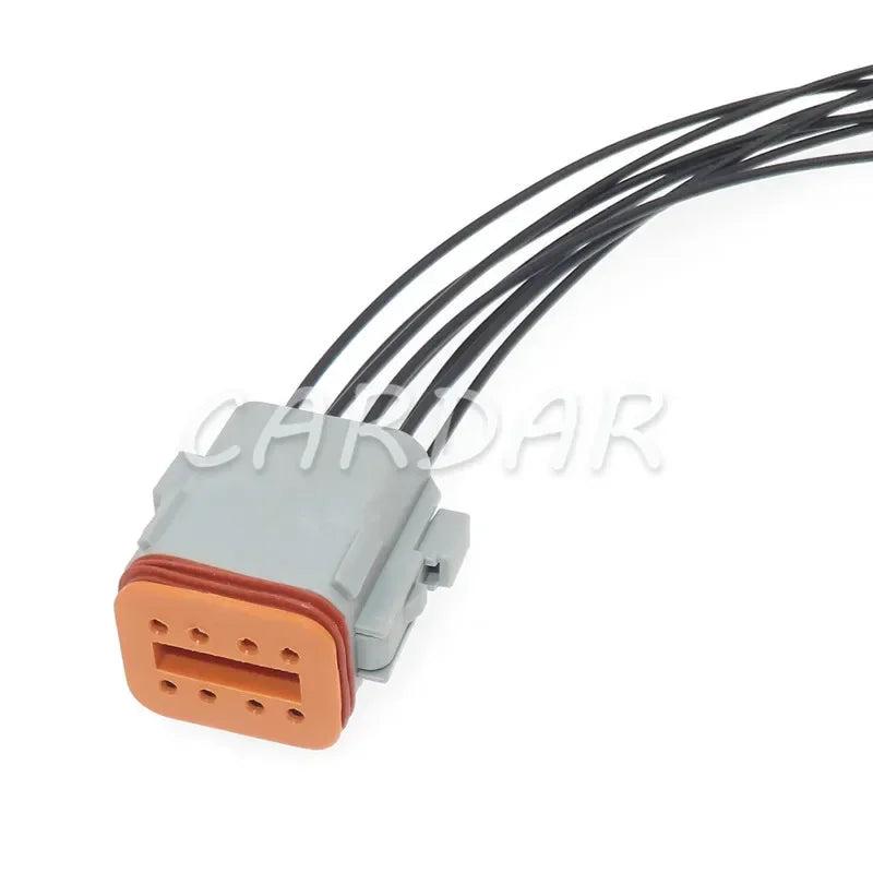 8 Pin DT04-8P-L012 DT06-8S Auto Large Current Power Sealed Connector With Flange Wiring Terminal Socket