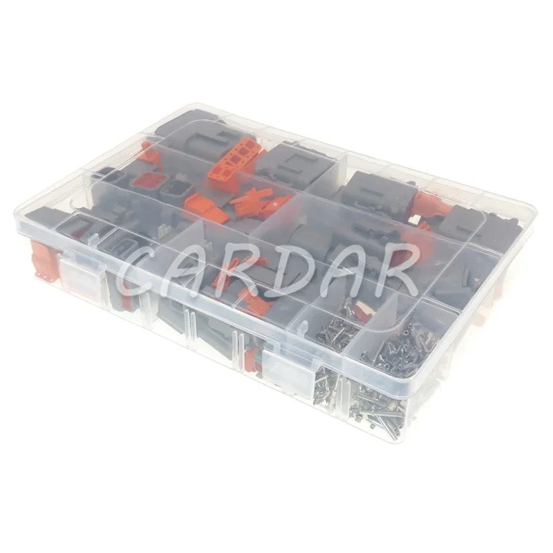 DTM Waterproof Wire Connector Kit DTM06-2/3/4/6/8/12S DTM04-2/3/4/6/8/12P Automotive Sealed Plug With Terminals