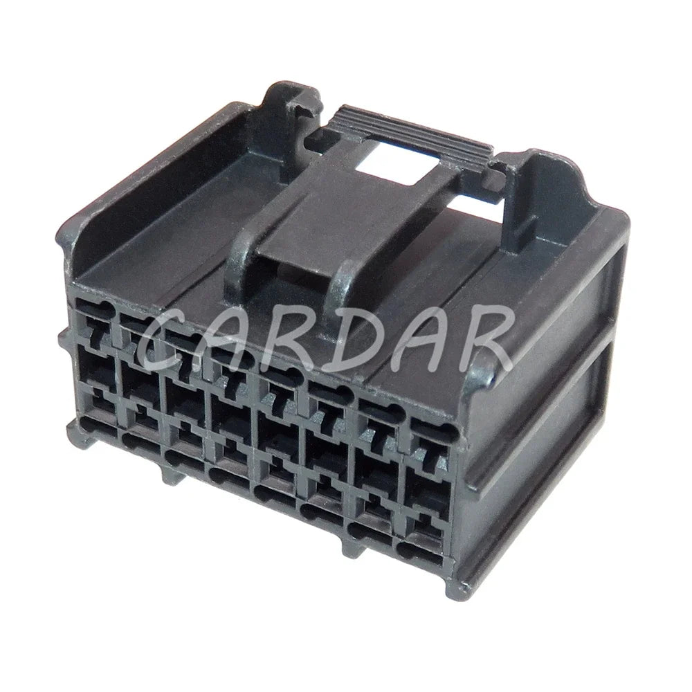 16 Pin 13520382 Black Automobile Wire Harness Plastic Housing Unsealed Socket With Terminal