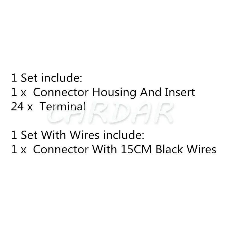 24 Pin Automobile Instrument Wiring Plug Auto Unsealed Socket Car Connector 284223-2 284714-2 284228-1