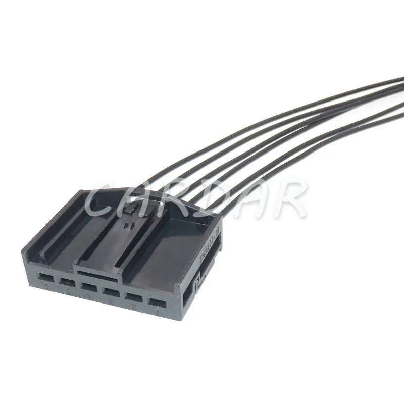 6 Pin 2.8 Series Car Window Lifter Electric Tail Gate Atmosphere Lamp Cigarette Lighter Wire Socket 6984754-01