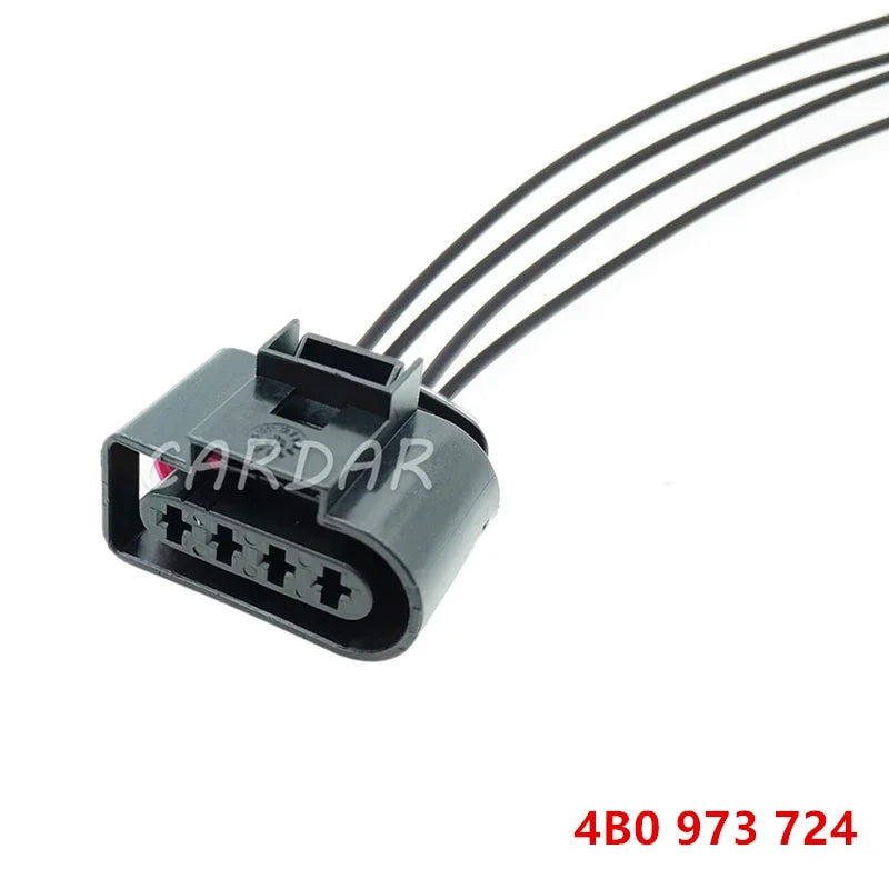 4 Pin 4B0973724 4B0 973 724 Automotive Waterproof Connector Ignition Coil Wire Harness Plug With Pins For VW