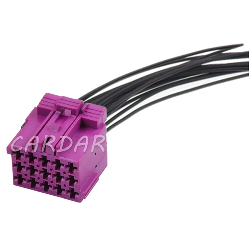 15 Pin 1-967623-1 1-967628-1 Purple Automotive Power Amplifier Male Female Docking Plastic Sockets Auto Plug