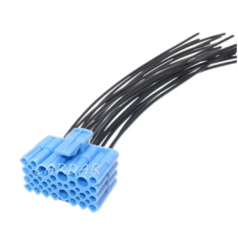 28 Pin Auto Wiring Terminal Composite Sockets Blue Car Connector Automobile Accessories