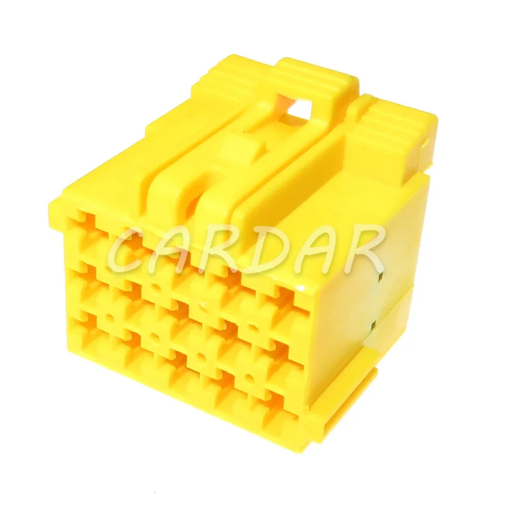 15 Pin Yellow Automotive Power Amplifier Male Female Docking Plastic Housing Unsealed Socket 1-967628-3 1-967623-3
