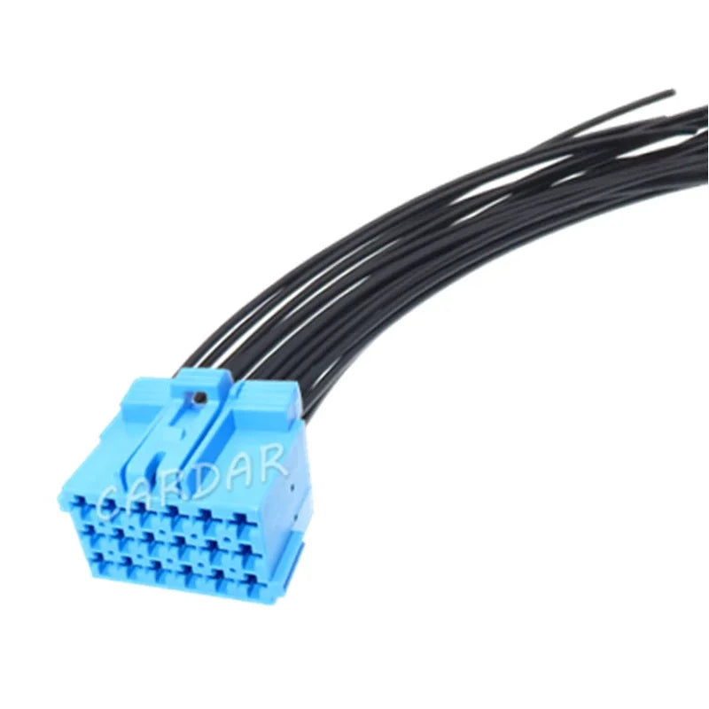 18 Pin Blue Car Wire Harness Plastic Housing Socket Auto Adapter Male Female Unsealed Connector 1-967629-5 1-967624-5