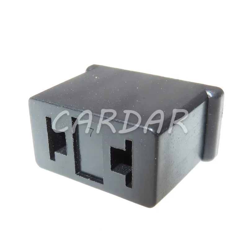 2 Pin 6.3mm Series Black Automotive Connector With Termianls For Car Wiring Harness Socket