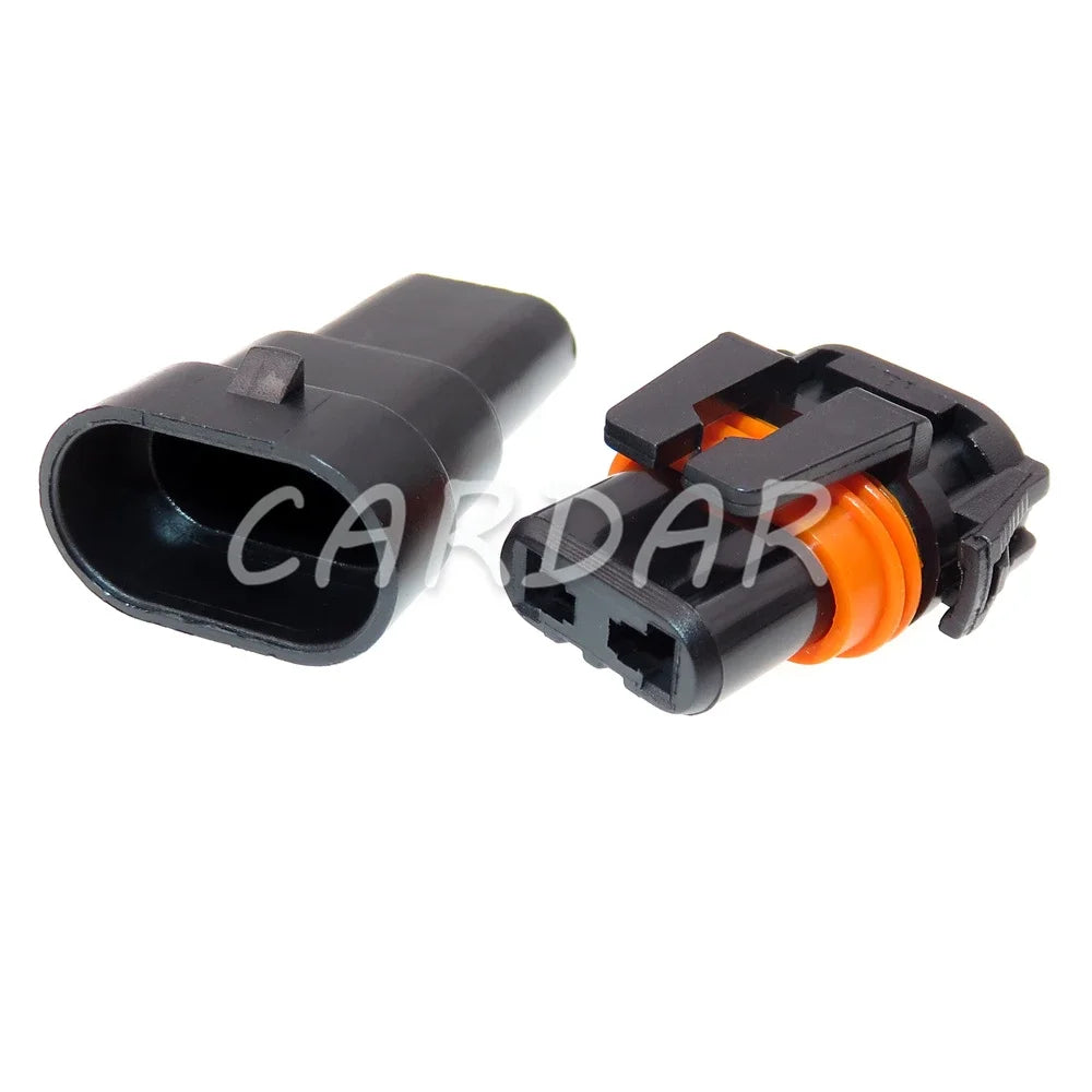 2 Pin 12059183 12059181 DJ9006 9006 Automotive Waterproof AC Power Wiring Connector HID Cable Plug Light Socket For Car