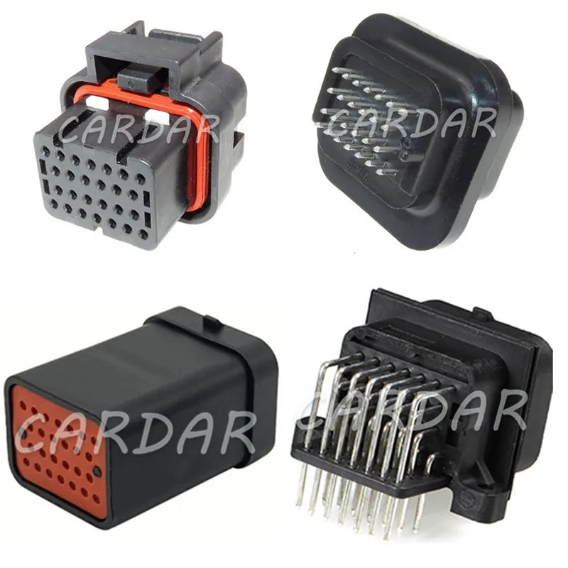 26 Pin 6437288-6 1437288-6 3-1437290-7 Car ECU Connector Wire To Board Plug Straight PCB Socket