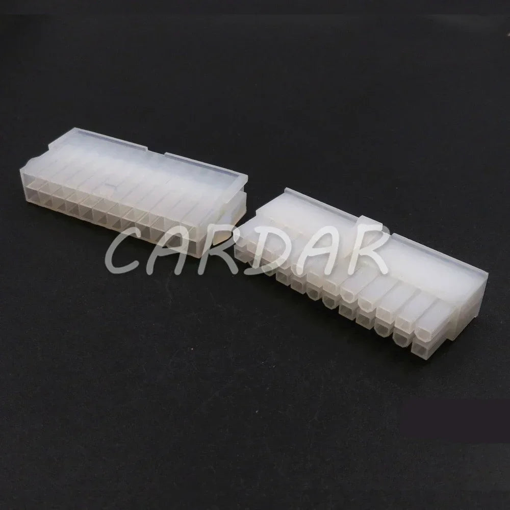 24 Pin Automobile Computer Replacement Connector Parts Car Electric Cable Unsealed Socket 3901-2240 3901-2241