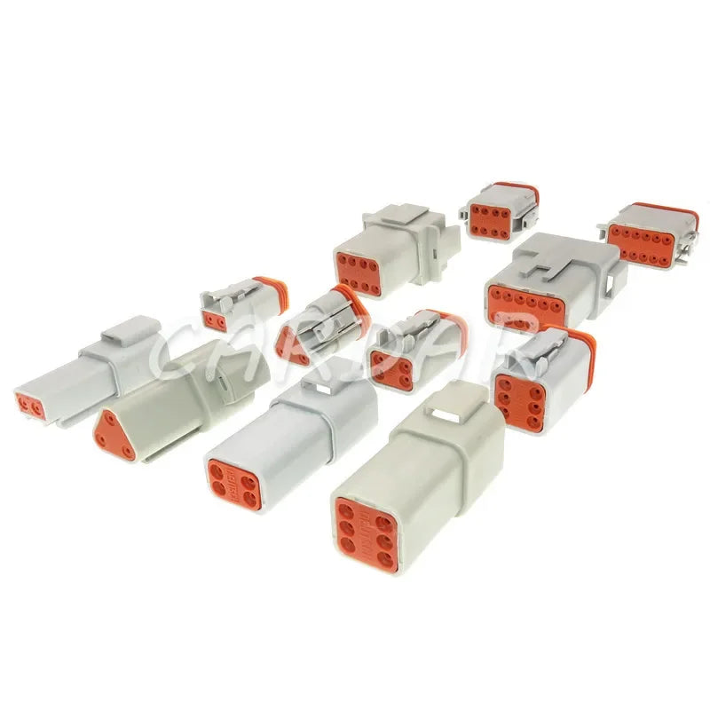 Deutsch DT 2 3 4 6 8 12 Pin Waterproof Connector Electrical Wire Socket 22-16AWG For Car Bus Motor Truck Engine Gearbox